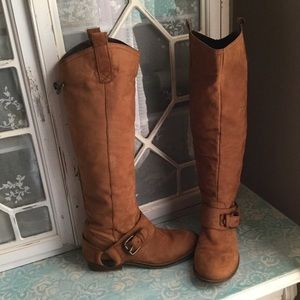 Knee high leather boots